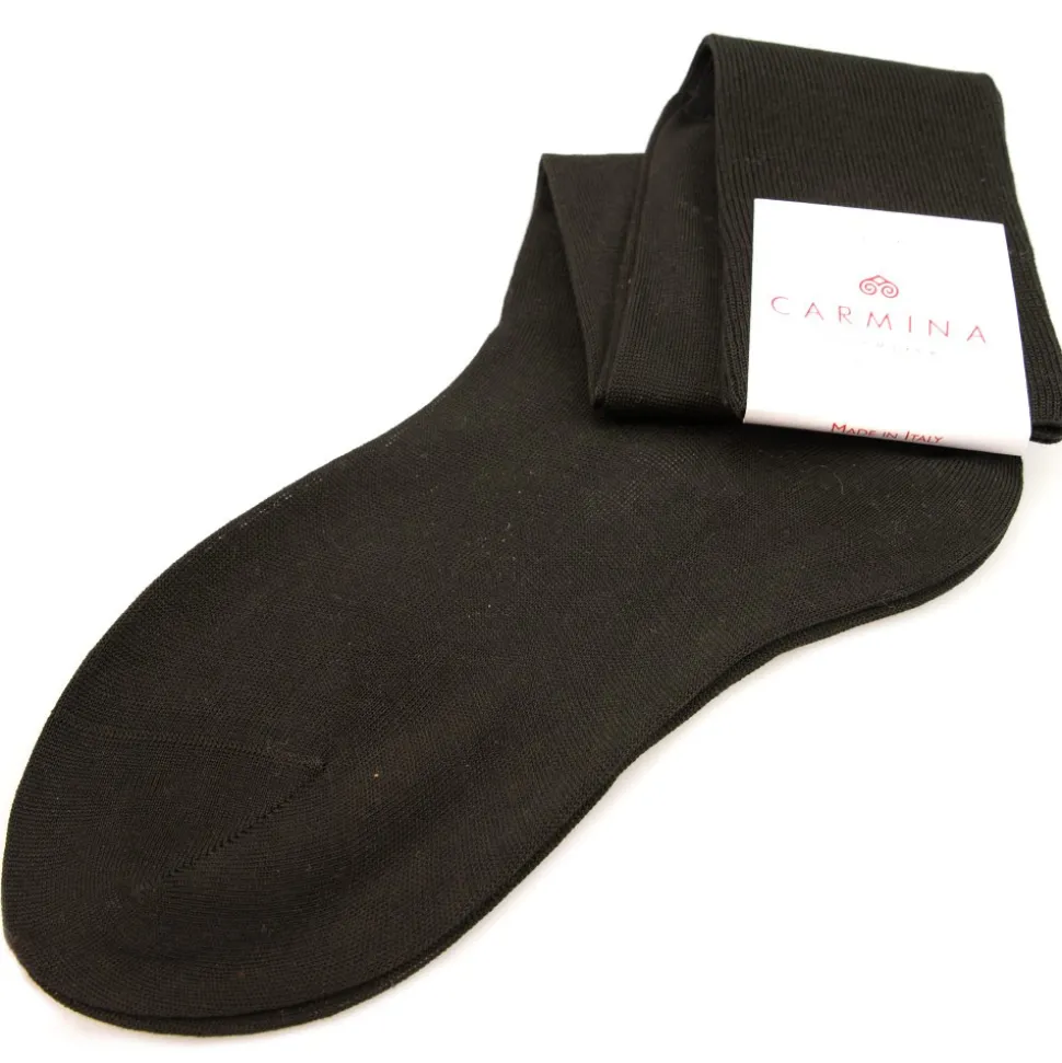 Calcetines lisos en Marrón