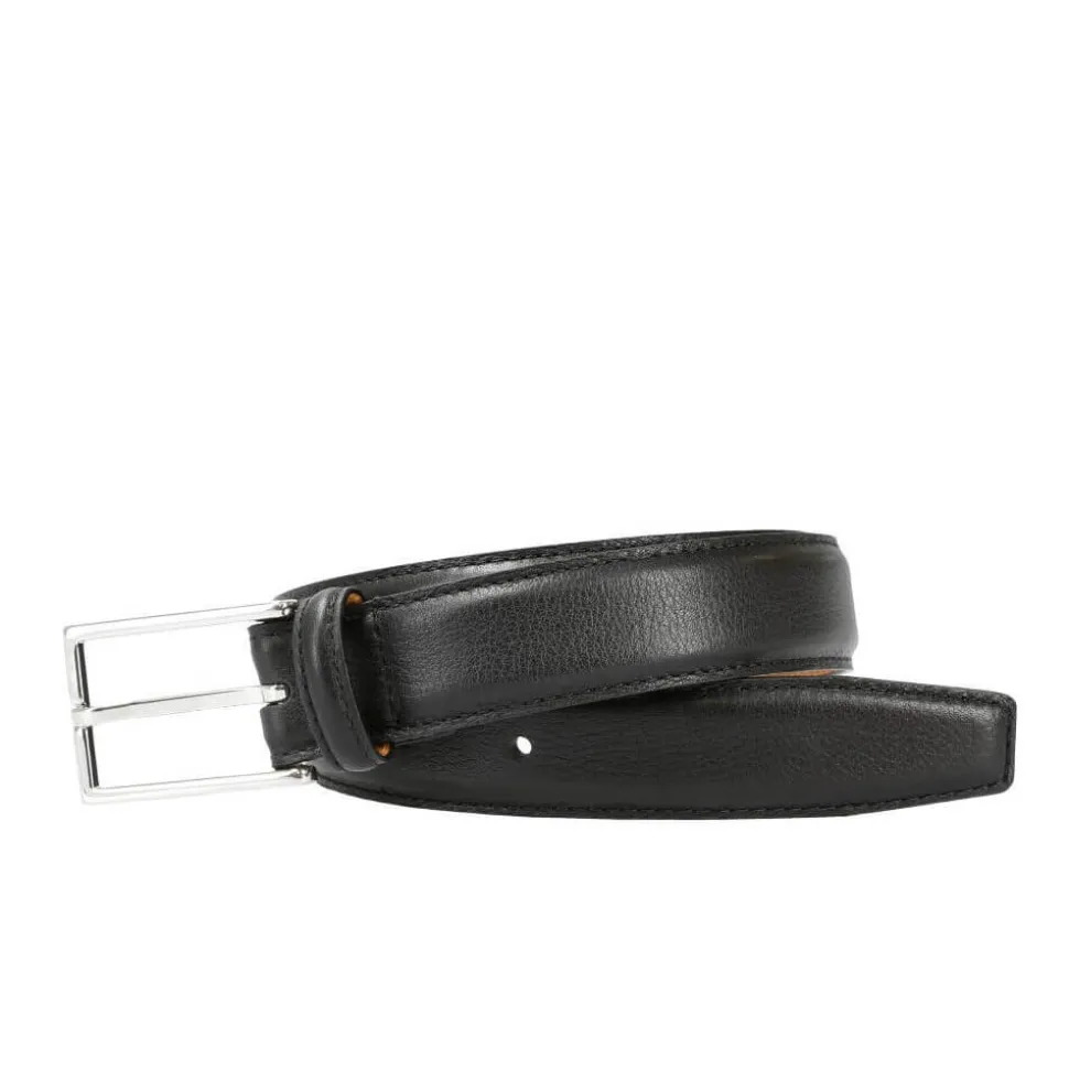 CINTURÓN PIEL MUJER RUSTICALF NEGRO
